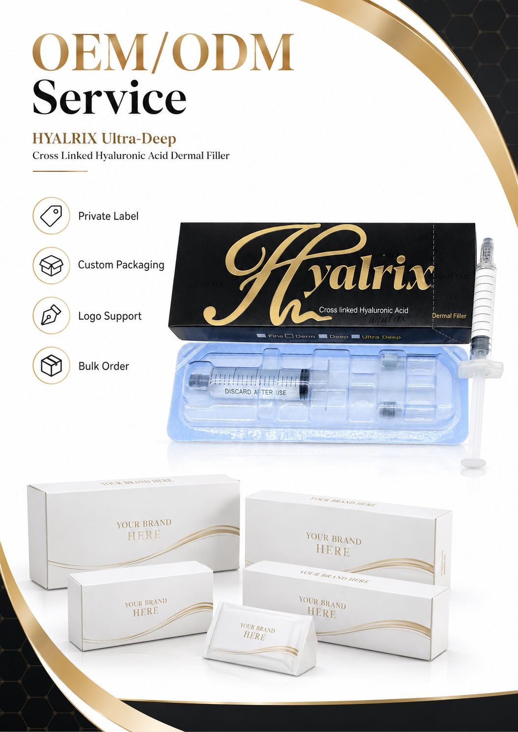 Hyalrix 20ml dermal filler OEM private label support