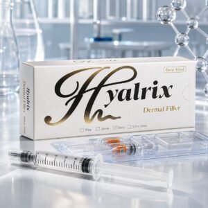 Hyalrix Deep Line 10ml white gold dermal filler premium product hero for cheek chin and facial contour positioning