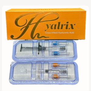 Hyalrix Derm Line 2 x 1.1ml verified box and pre-filled syringe package detail