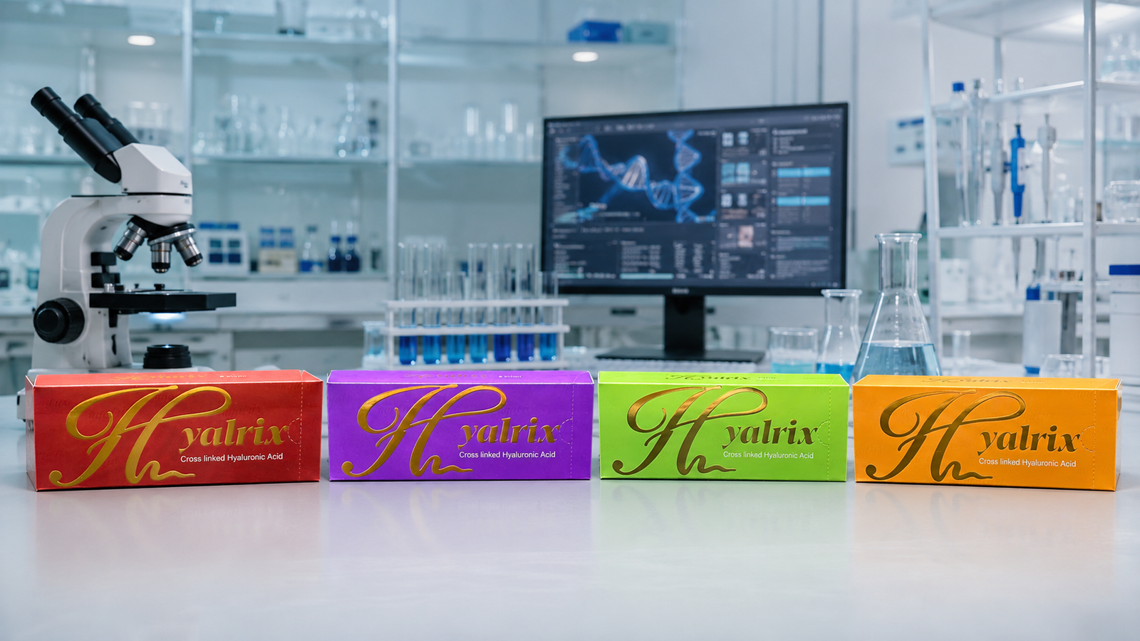 Hyalrix dermal filler full series display