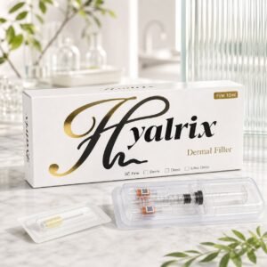 Hyalrix Fine Line 10ml white gold dermal filler premium product hero for fine facial line positioning