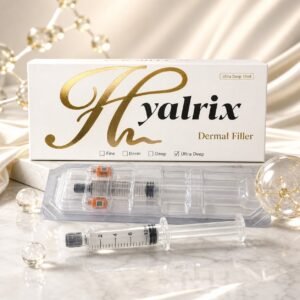 Hyalrix Ultra Deep Line 10ml white gold dermal filler premium product hero for breast buttock and deep contour positioning