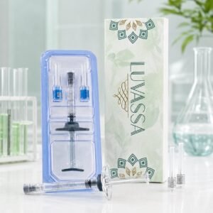 Luvassa 1.1ml monophasic cross-linked hyaluronic acid dermal filler package and syringe