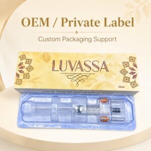 Luvassa 10ml monophasic cross-linked hyaluronic acid dermal filler OEM private label package