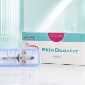 Hyalrix Pure HA Skin Booster premium product hero image with syringe tray